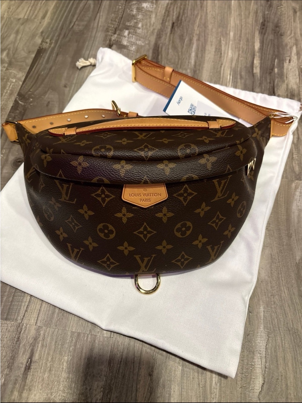 Louis Vuitton Monogram Crossbody Bumbag in Brown and Tan